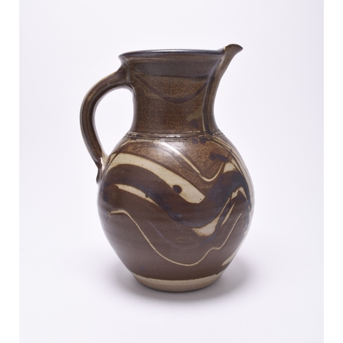 108 - Michael Casson OBE (1925 - 2003), A studio pottery stoneware jug, circa 1980/81, grey salt-glaze wit... 