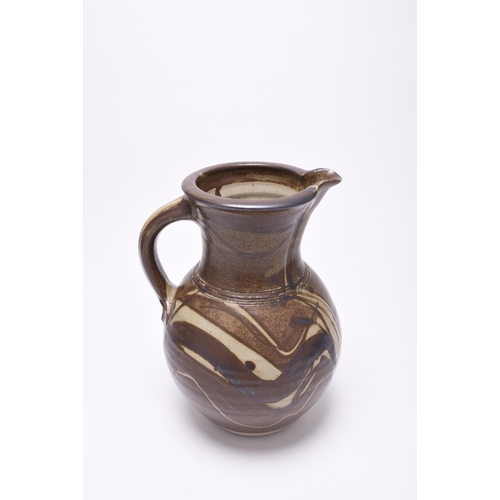 108 - Michael Casson OBE (1925 - 2003), A studio pottery stoneware jug, circa 1980/81, grey salt-glaze wit... 