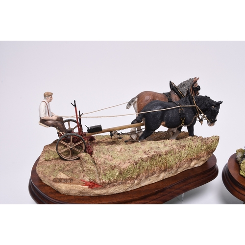 113 - Three agricultural models comprising a Country Artists model, 'Widening the Track' by Keith Sherwin ... 