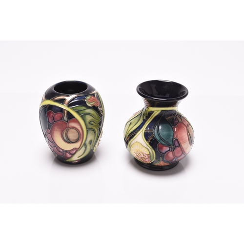 183 - Two contemporary Moorcroft vases in the 'Queen's Choice' pattern designed by Emma Bossons, dated 200... 