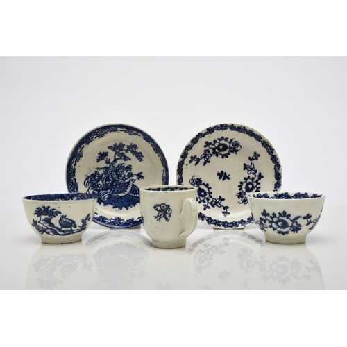 4 - A small group of Liverpool porcelain, comprising a Seth Pennington and John Part 'Profile Bud' tea b... 