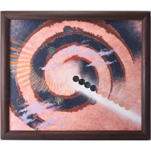 462 - Guy Hetherington (b.1948) Celestial Composition, initialled and dated '90 lower right, oil on canvas... 