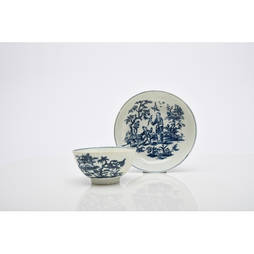 5 - A small group of Liverpool porcelain, comprising a Seth or James Pennington 'Three Stamens' coffee c... 