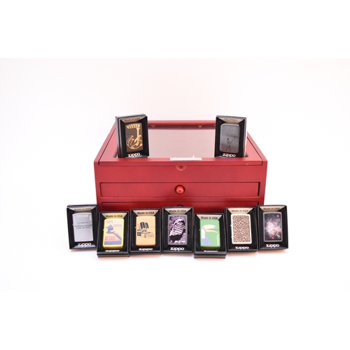 A collection of 91 DeAgostini Zippo lighters All in original boxes with ...