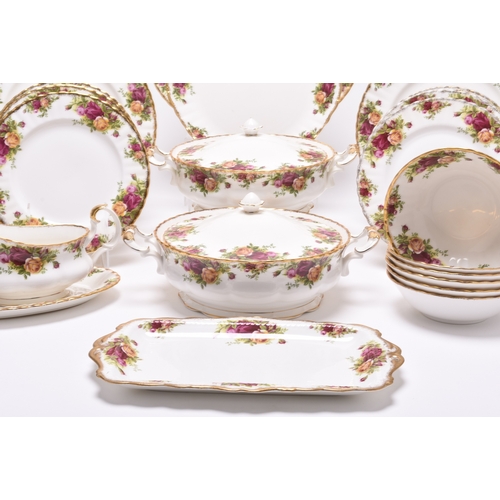 93 - A Royal Albert 'Old Country Roses' dinner and tea service, mainly circa 1962-1974, but some pieces w... 