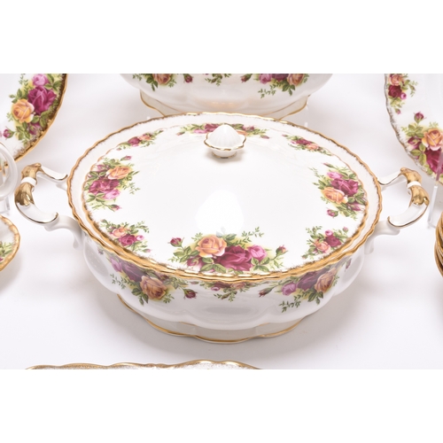 93 - A Royal Albert 'Old Country Roses' dinner and tea service, mainly circa 1962-1974, but some pieces w... 