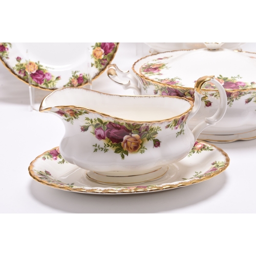 93 - A Royal Albert 'Old Country Roses' dinner and tea service, mainly circa 1962-1974, but some pieces w... 