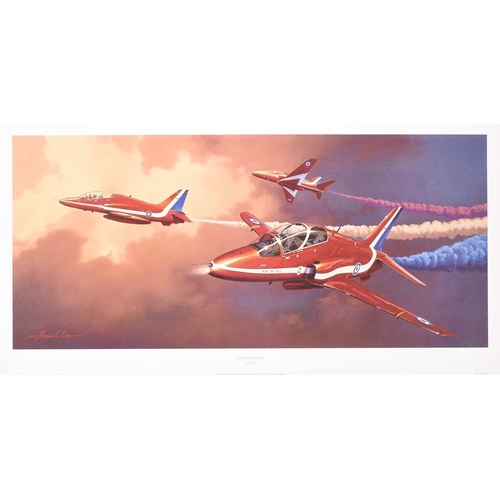 10 - Adrian C Rigby (b.1962), a collection of eight unframed aviation-related prints, comprising 'Queen o... 