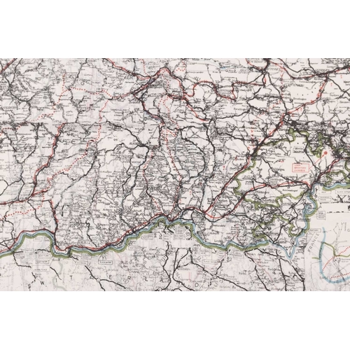 17 - A Second World War Royal Air Force silk escape and evasion map, Salzburg - Mojstrana, printed to bot... 