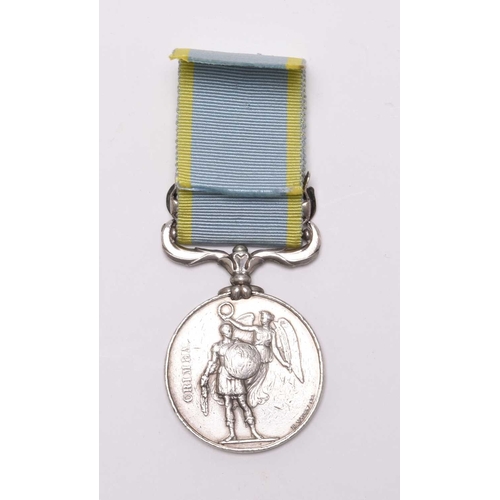 170 - A Crimea Medal with 1 clasp, 'Sebastopol', regimental/depot style naming 