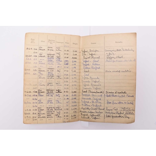 19 - Royal Air Force logbook grouping, a probable family group - comprising an interesting Flying Log Boo... 