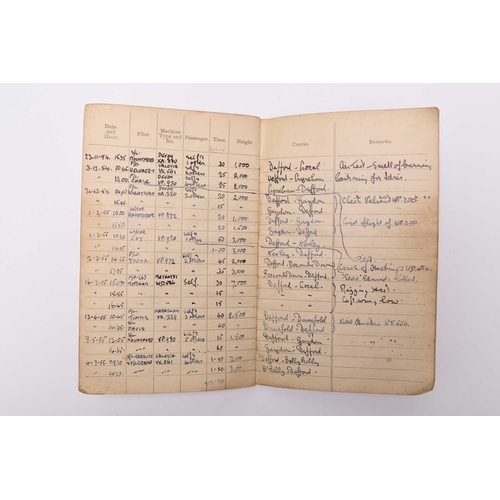 19 - Royal Air Force logbook grouping, a probable family group - comprising an interesting Flying Log Boo... 