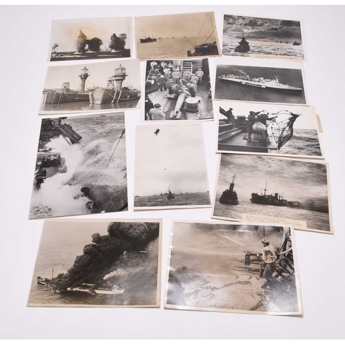 58 - PRESS PHOTOGRAPHY, Royal Navy, Merchant Navy, and other world navies, together with some Air/Sea Res... 