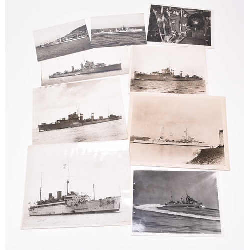 60 - PRESS PHOTOGRAPHY. Principally Second World War warships, cruisers and battleships, but some earlier... 