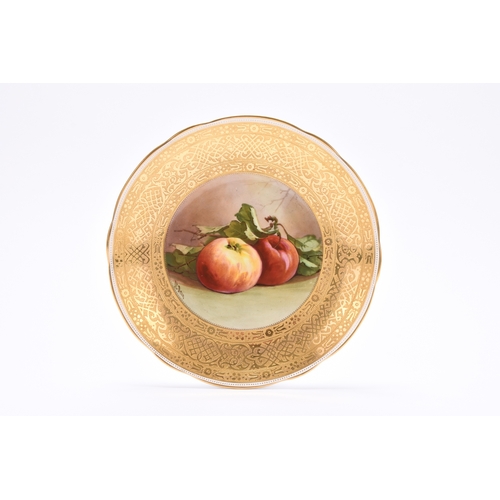 106 - A Minton dessert service painted by James Edward Dean (active 1882-1926) with still lives of fruit i... 