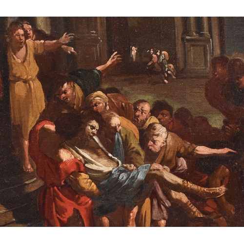 123 - After Pietro Testa (1612-1650) The Poisoning of Sinorix, oil on canvas, 50 x 66 cm, frame 64 x 79 cm... 