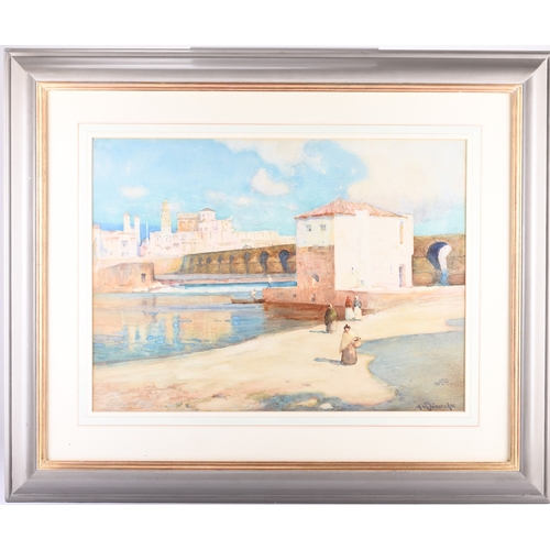 125 - Albert Moulton Foweraker (1873-1942) Córdoba, Andalucia, painted from the riverside showing the hist... 