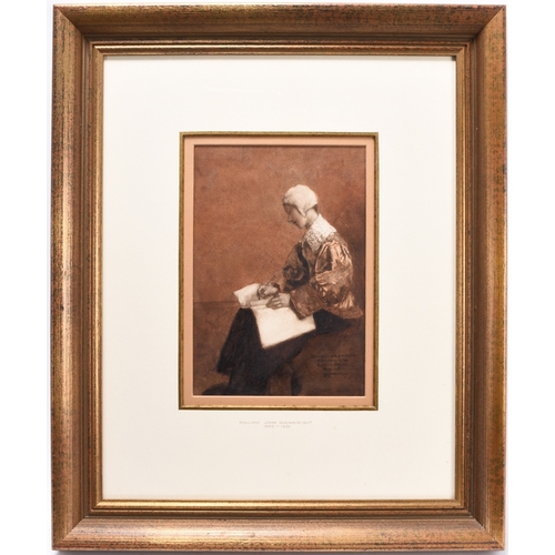 128 - William John Wainwright (1855-1931) A Seated Lady Writing, signed, dated May 13th 1904 and personall... 