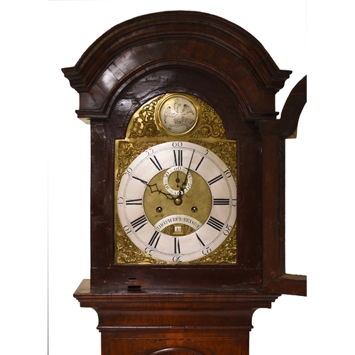 149 - A George III inlaid mahogany brass dial longcase clock The dial signed Thomas Pierce, Bristol The ho... 