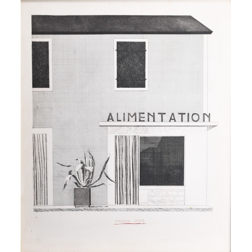 10 - David Hockney RA (b.1937) French Shop, signed and dated '71 lower right, numbered 298/500 lower righ... 