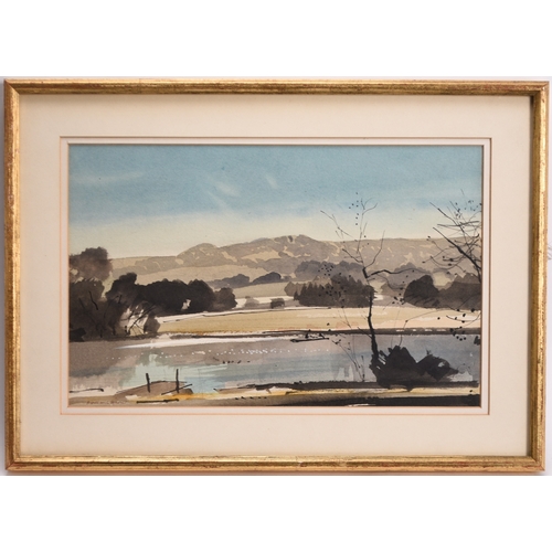 131 - Roland Hilder (1905-1993) South Downs, Sussex, signed lower left, watercolour, 18 x 28.5 cm, frame 2... 