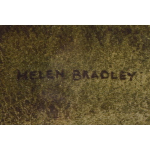 132 - Helen Bradley (1900-1979) Hollinwood Market, signed lower right, blind stamp lower left, offset lith... 