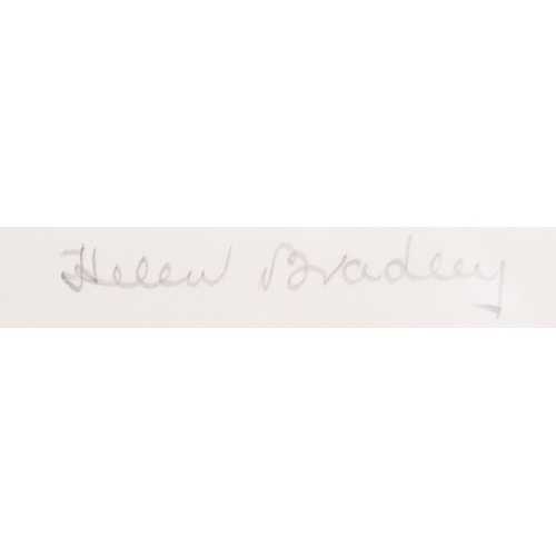 14 - Helen Bradley (1900-1979) Blackpool Sands, 1976, signed in pencil lower right, blind stamped lower r... 