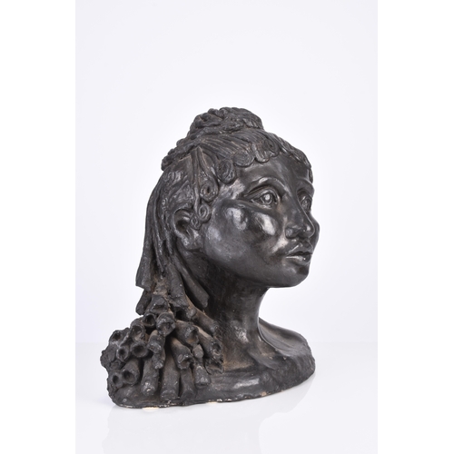 209 - Circle of Jacob Epstein (1880-1959) Bust of a Young Woman, head and shoulders, plaster sculpture, 36... 