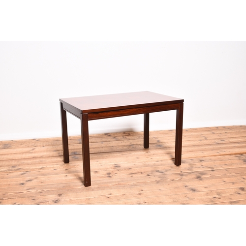 215 - Heggen, Norway, a parquetry rosewood coffee table Circa 1960s, the top with 'patchwork' rosewood par... 