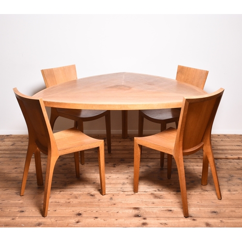 216 - Danilo Silvestrin for Gunther Lambert, a Milano range dining table and four chairs The table of tria... 