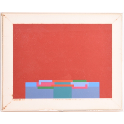 3 - Robyn Denny (British 1930-2014) Glass 2 (From There) 1971, screenprint, 24.5 x 30.4 cm (SH), frame 3... 