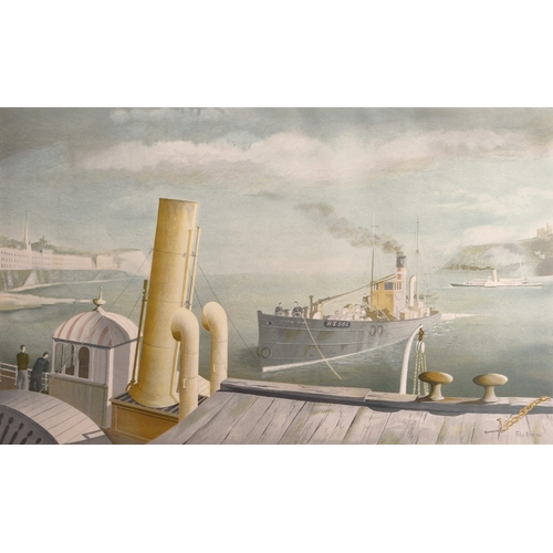 33 - Felix Kelly (1914-1994) Drifter and Steamers, circa 1940s, lithograph, from The School Prints Series... 