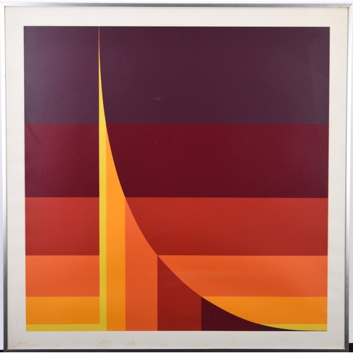 4 - Herbert Bayer (American 1900-1985) Curve from Two Progressions, 1974, screenprint, 76 x 76 cm, frame... 