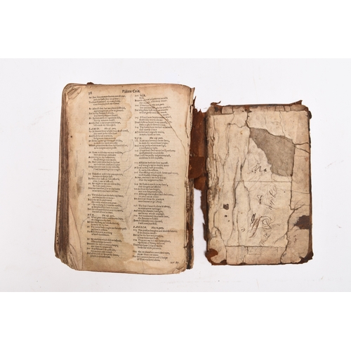 120 - HOLY BIBLE, Robert Barker 1617/1615, 8vo. Bound with Book of Common Prayer, lacking preliminary leav... 