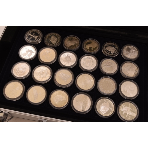 131 - A large collection of United States silver and cupro-nickel coinage comprising thirty eight commemor... 