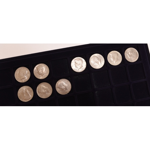 137 - A large collection of United States silver, cupro-nickel and bronze coinage comprising: Dollars - ha... 