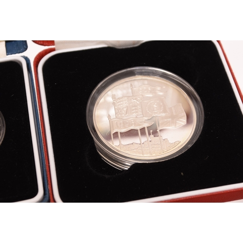 142 - UK commemorative coinage comprising fifteen boxes silver proof 50p - £1 - £2 and crown with certific... 