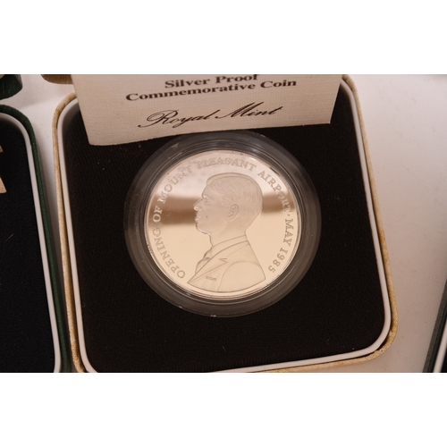 142 - UK commemorative coinage comprising fifteen boxes silver proof 50p - £1 - £2 and crown with certific... 