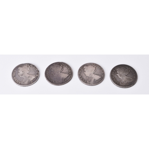 177 - Queen Anne (1702 - 1714) Four half crowns dated 2 x 1707, 