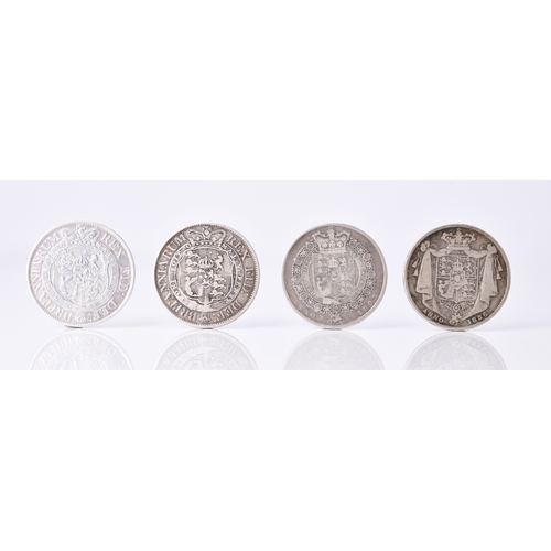 178 - A collection of eight half crowns, George III to William IV. Dated 1817 x 3, 1819, and 1821, 1823, 1... 