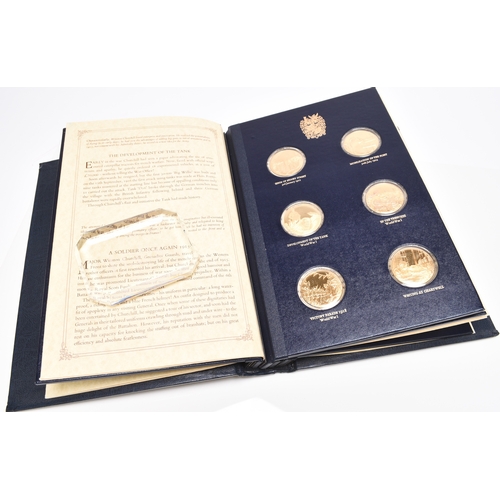 207 - Churchill Centenary Trust set of 24 silver gilt medals commemorating the birth of Sir Winston Church... 