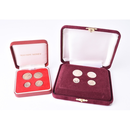 226 - Elizabeth II, two Maundy sets dated 1953 and 2003 (Gloucester Cathedral) within fitted cases. (2) Pa... 