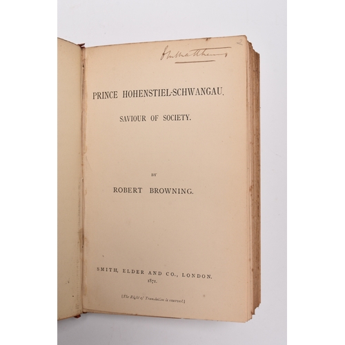 23 - BROWNING, Robert, Poetical Works, 20 volumes. Smith, Elder & Co, 1875-87. Full vellum. Previous owne... 