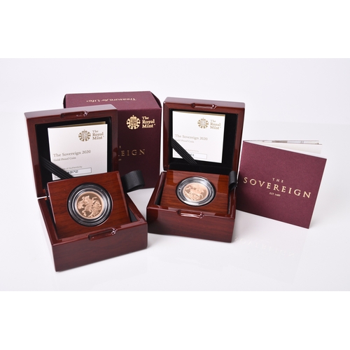 238 - Two Elizabeth II 2020 gold proof sovereigns, 200th Anniversary of the death of George III, with 