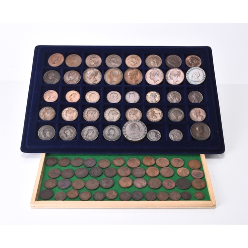 258 - A collection of UK copper and bronze coinage from George II to Elizabeth II comprising 