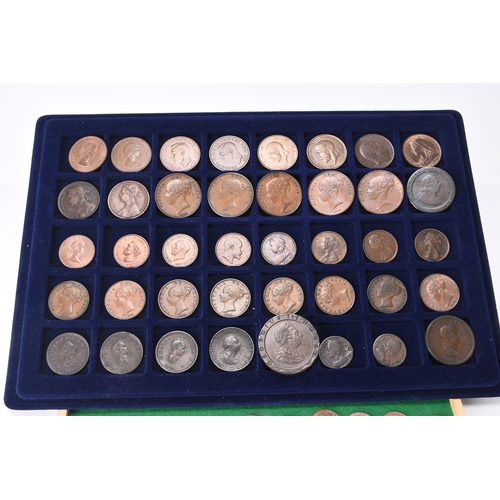 258 - A collection of UK copper and bronze coinage from George II to Elizabeth II comprising 