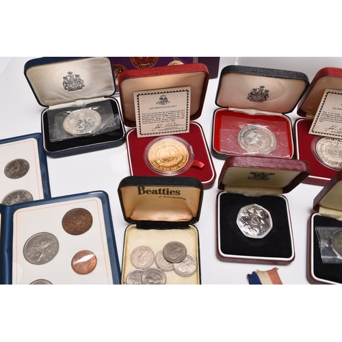 268 - A collection of royal commemorative coinage, mainly 1972 Elizabeth II silver and cupro-nickel coinag... 