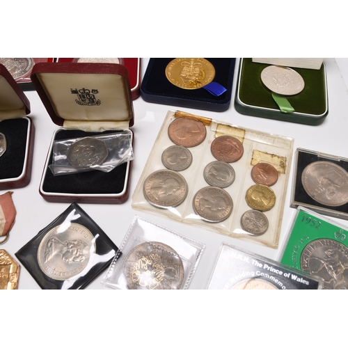 268 - A collection of royal commemorative coinage, mainly 1972 Elizabeth II silver and cupro-nickel coinag... 