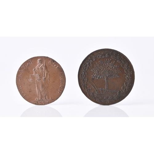 280 - Herefordshire, penny: Hereford, bull, date 1796, rev: apple tree and plough, ref:DH3, together with ... 