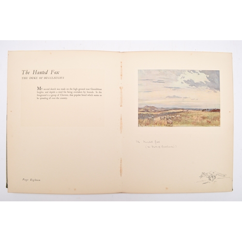 30 - EDWARDS, Lionel, My Scottish Sketchbook, 4to 1929. With 16 mounted colour plates. Signed limited edi... 